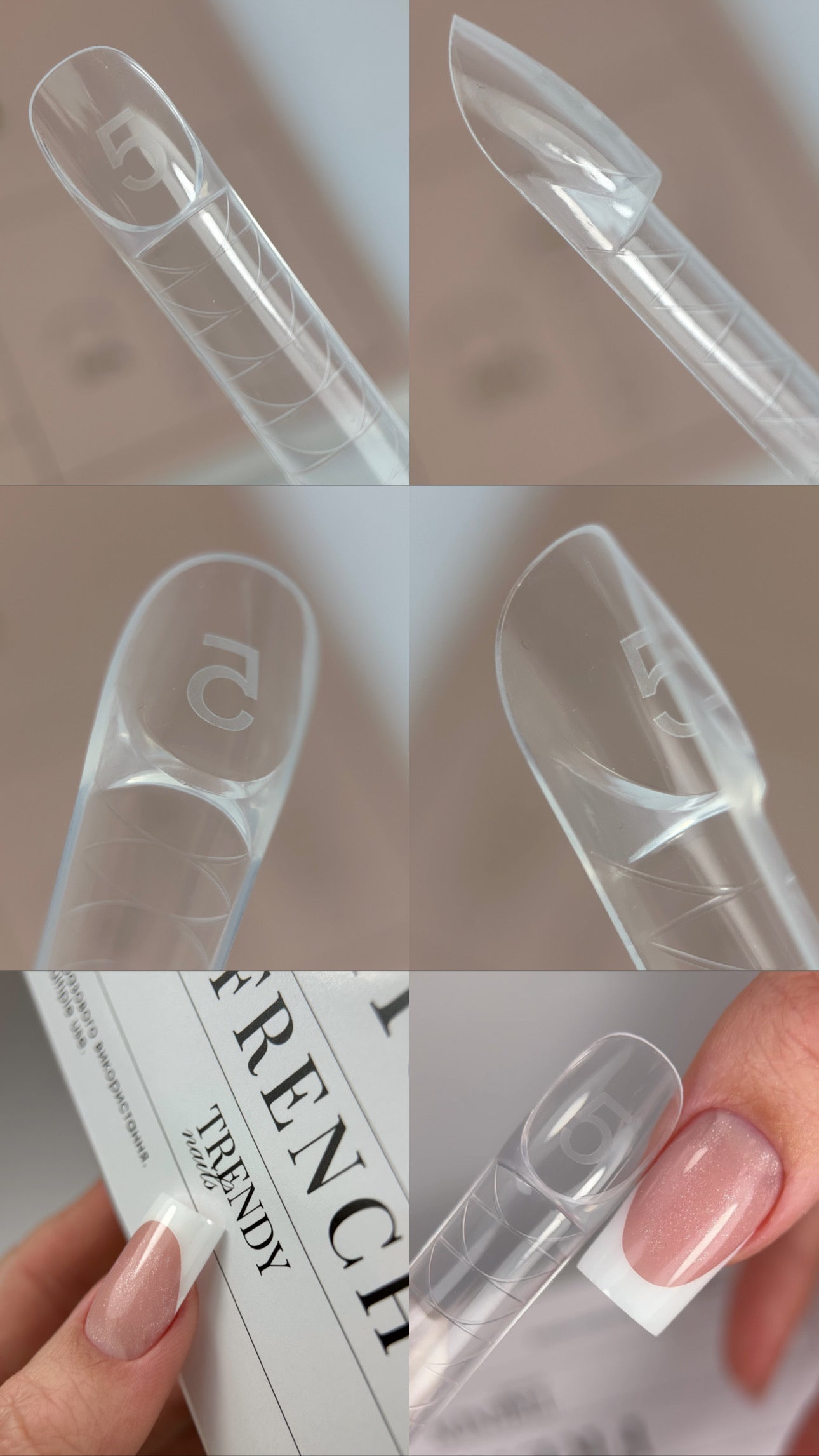 Neue Dual Tips French Form 150Stk. von Trendy Nails