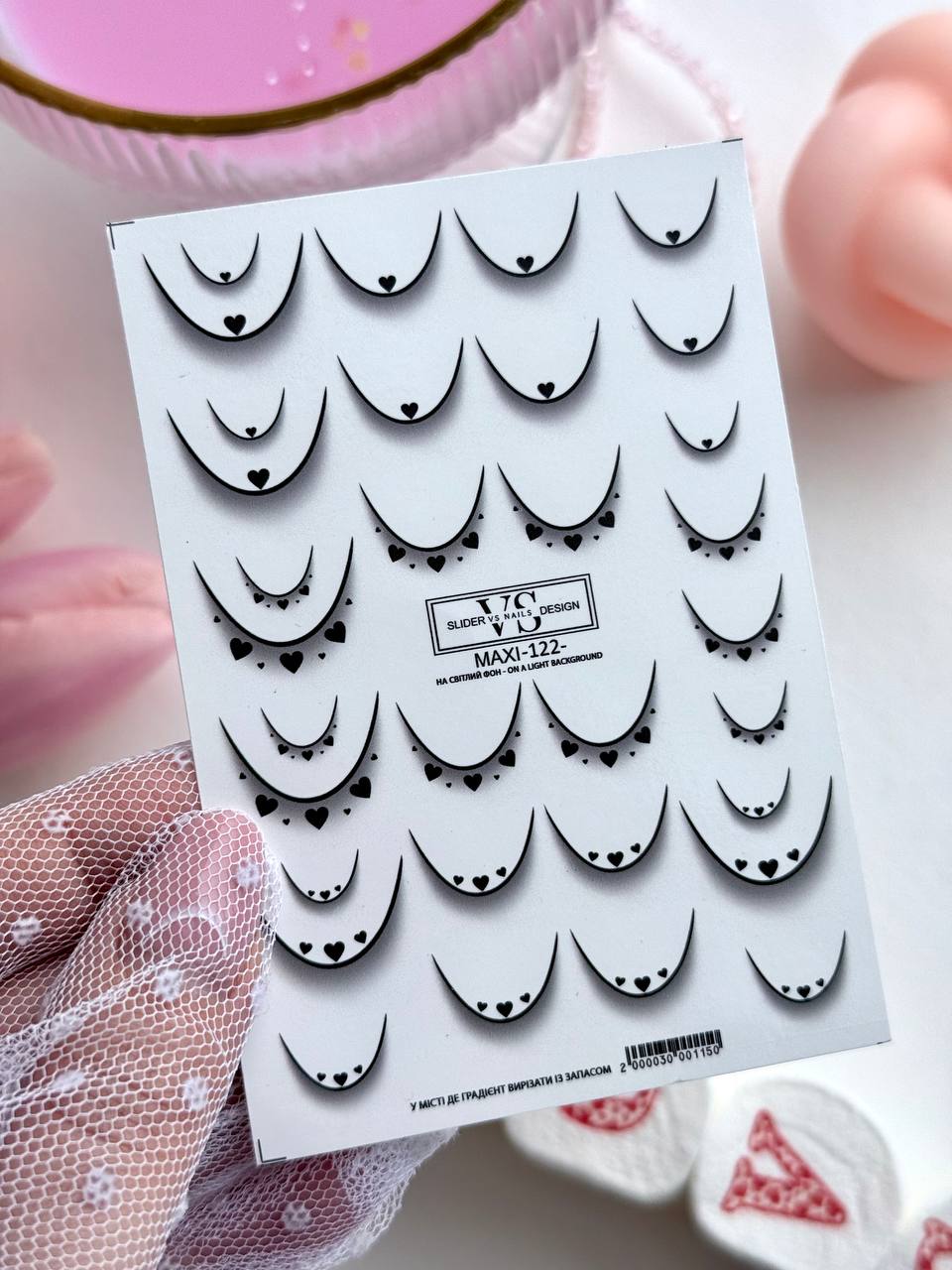 Slider maxi (adesivi dissolvibili in acqua) 122 di VS Nails