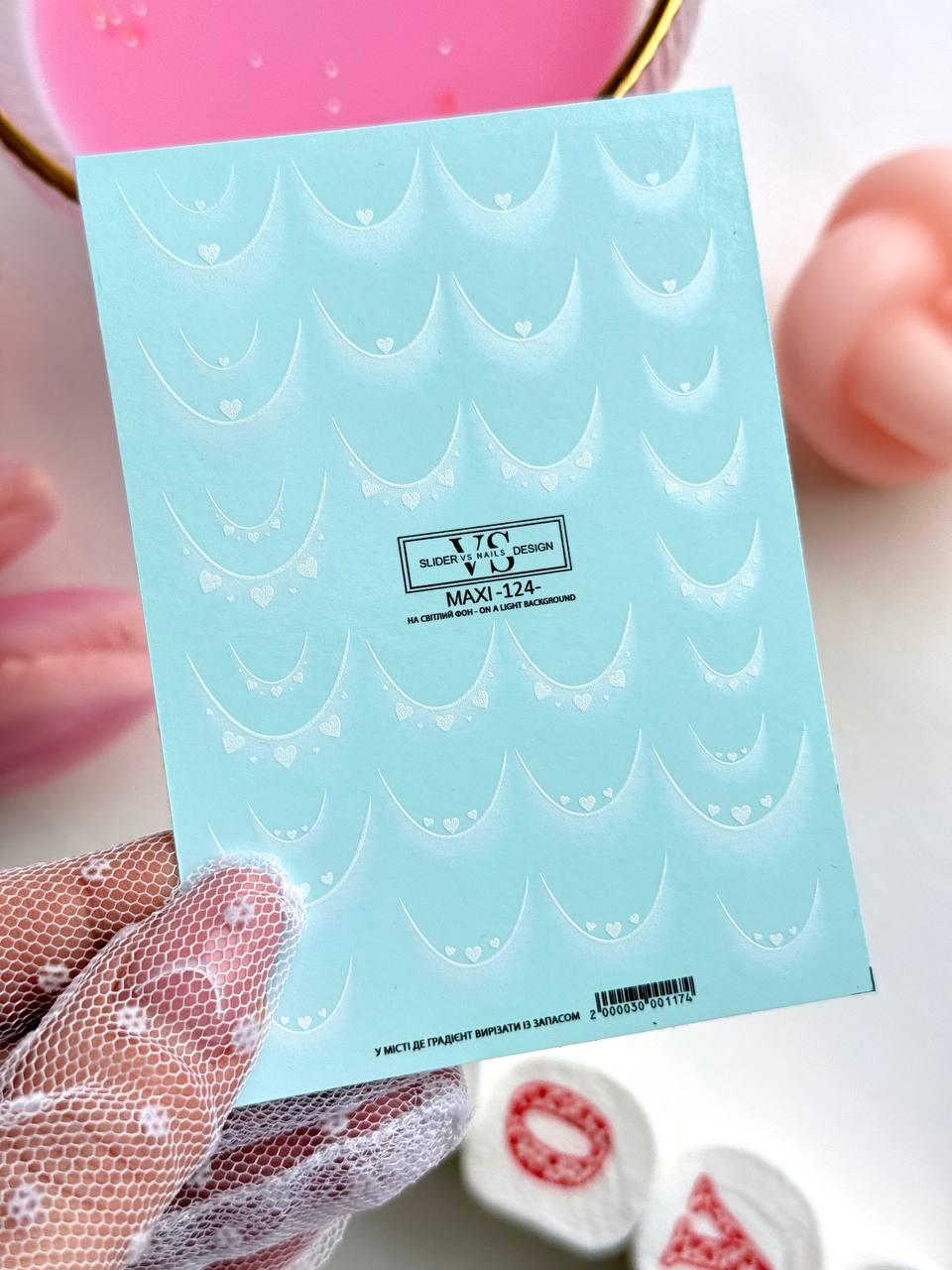 Slider maxi (adesivi rimovibili all'acqua) 124 di VS Nails