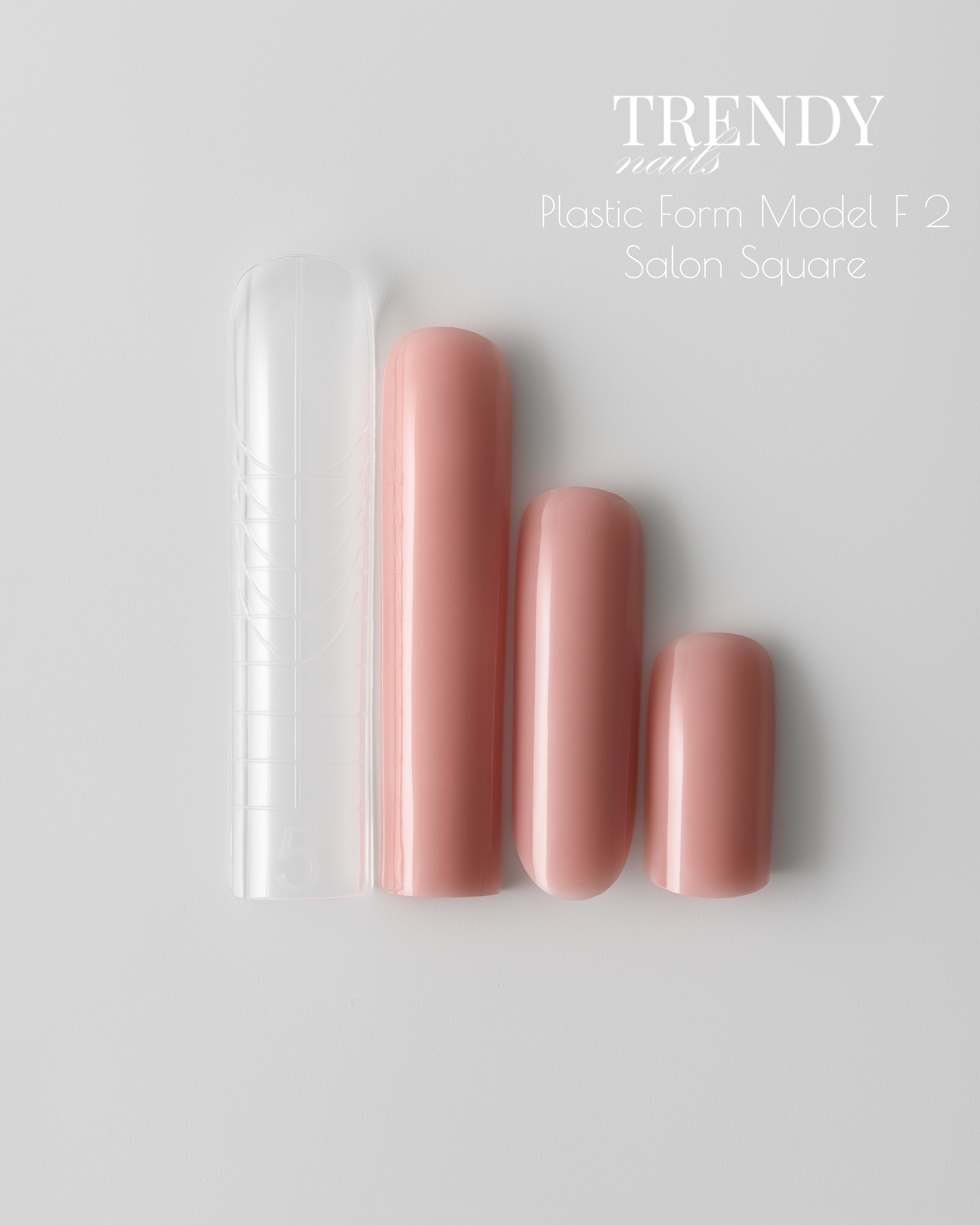 Neue Dual Tips Arched Square Form 140Stk. Model F2 von Trendy Nails