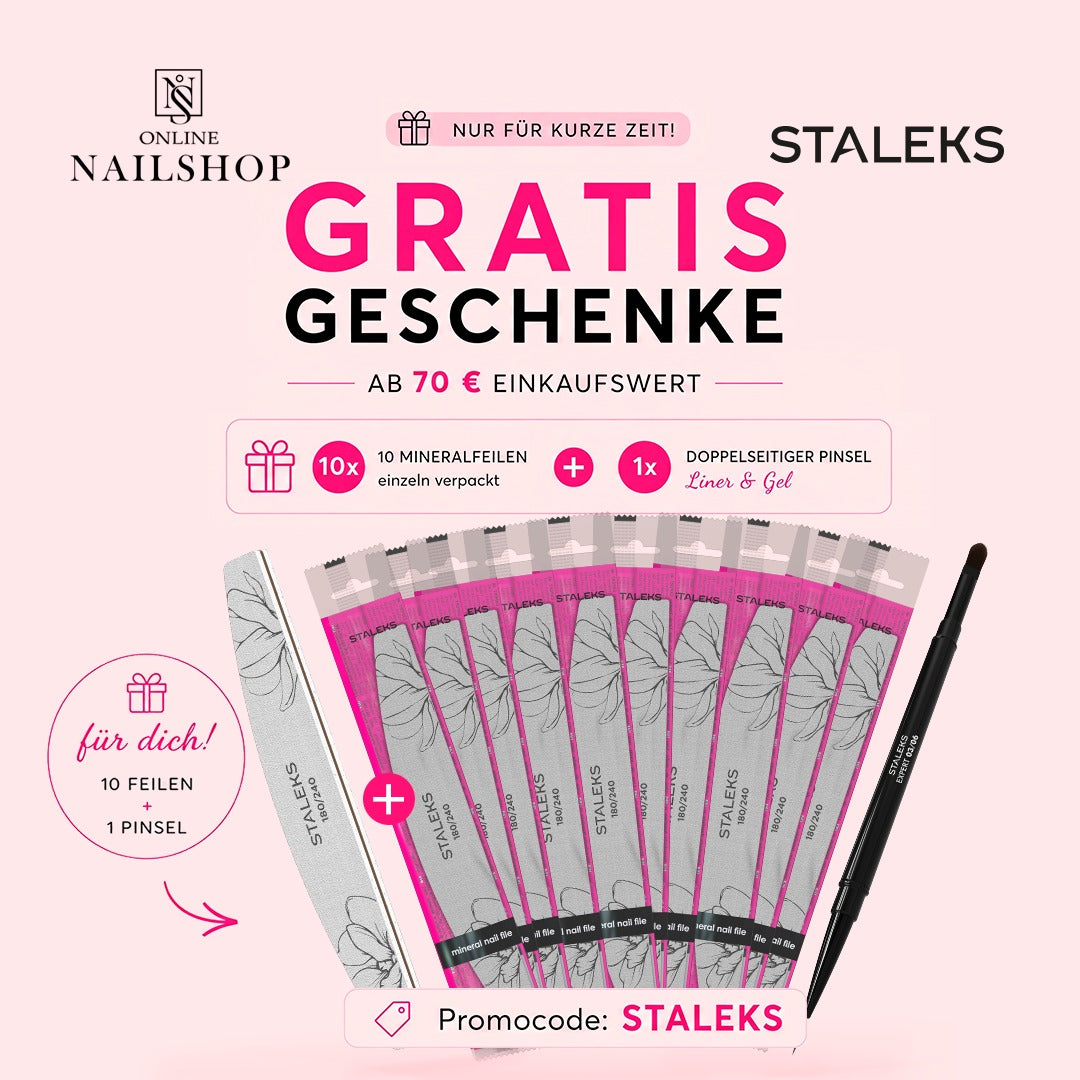 Sandnagelfeilen 10x von STALEKS + Pinsel GRATIS