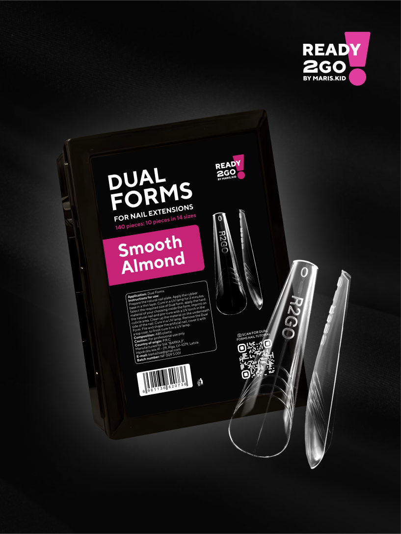 R2GO Dual Tips Smooth Almond 140 Stk. von MARIS.KID 1 Packung