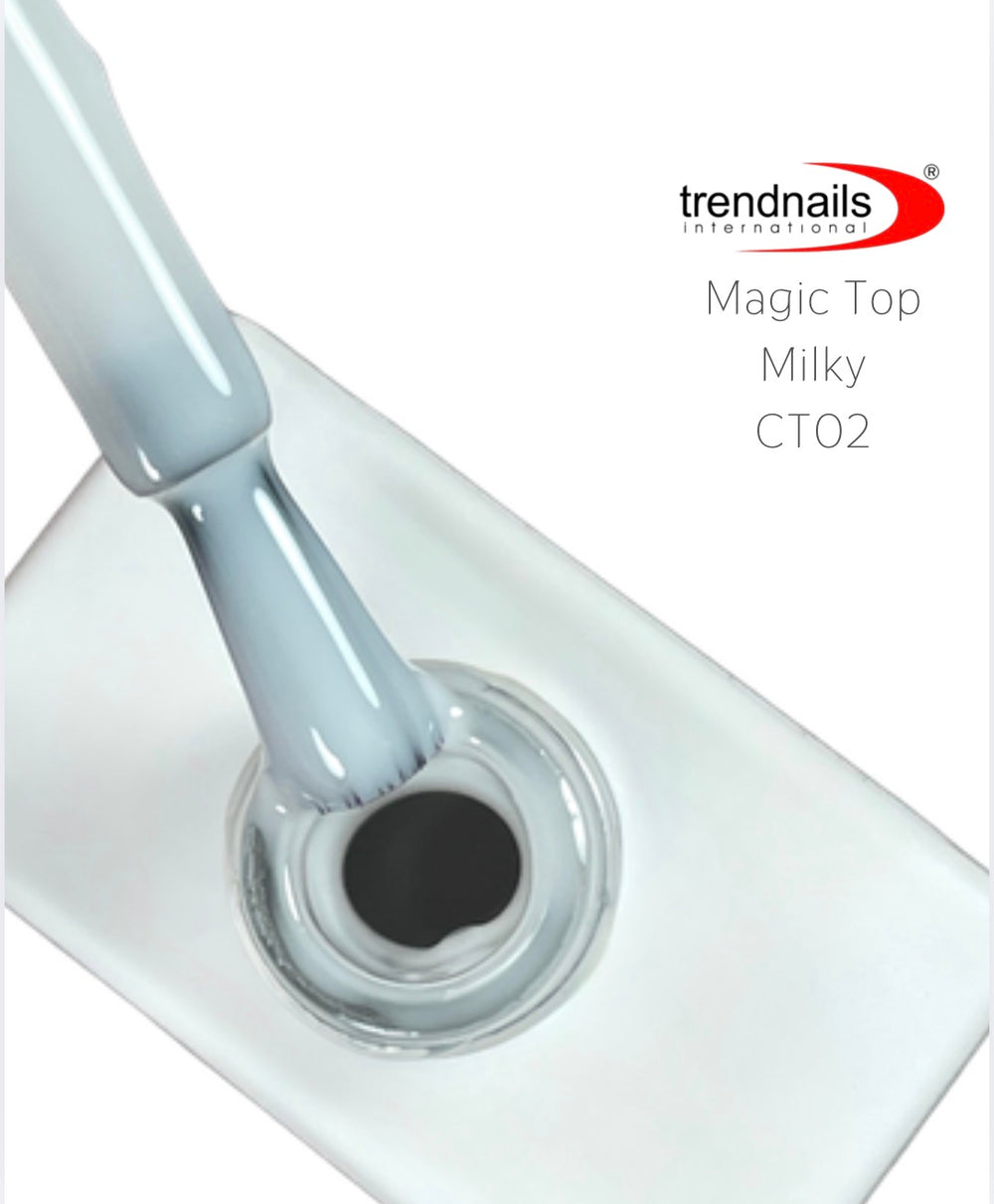 Magic Top No Wipe Versiegler Milky White 12ml von Trendnails TPO/HEMA-free