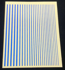 Sticker dehnbare Streifen metallic-blau