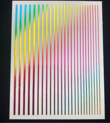 Sticker strisce elastiche metalliche colorate