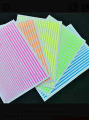 Sticker stretchy stripes blue