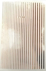 Sticker allungabili strisce oro-rosa LAQUE