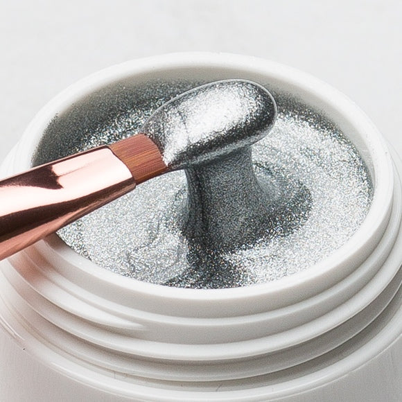 Nailart Glittergel "Silver" (ohne Schwitzschicht) von Love My Nails (TPO-free)