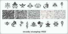 Piastra di Stamping Schablone Nr. 032 di Swanky