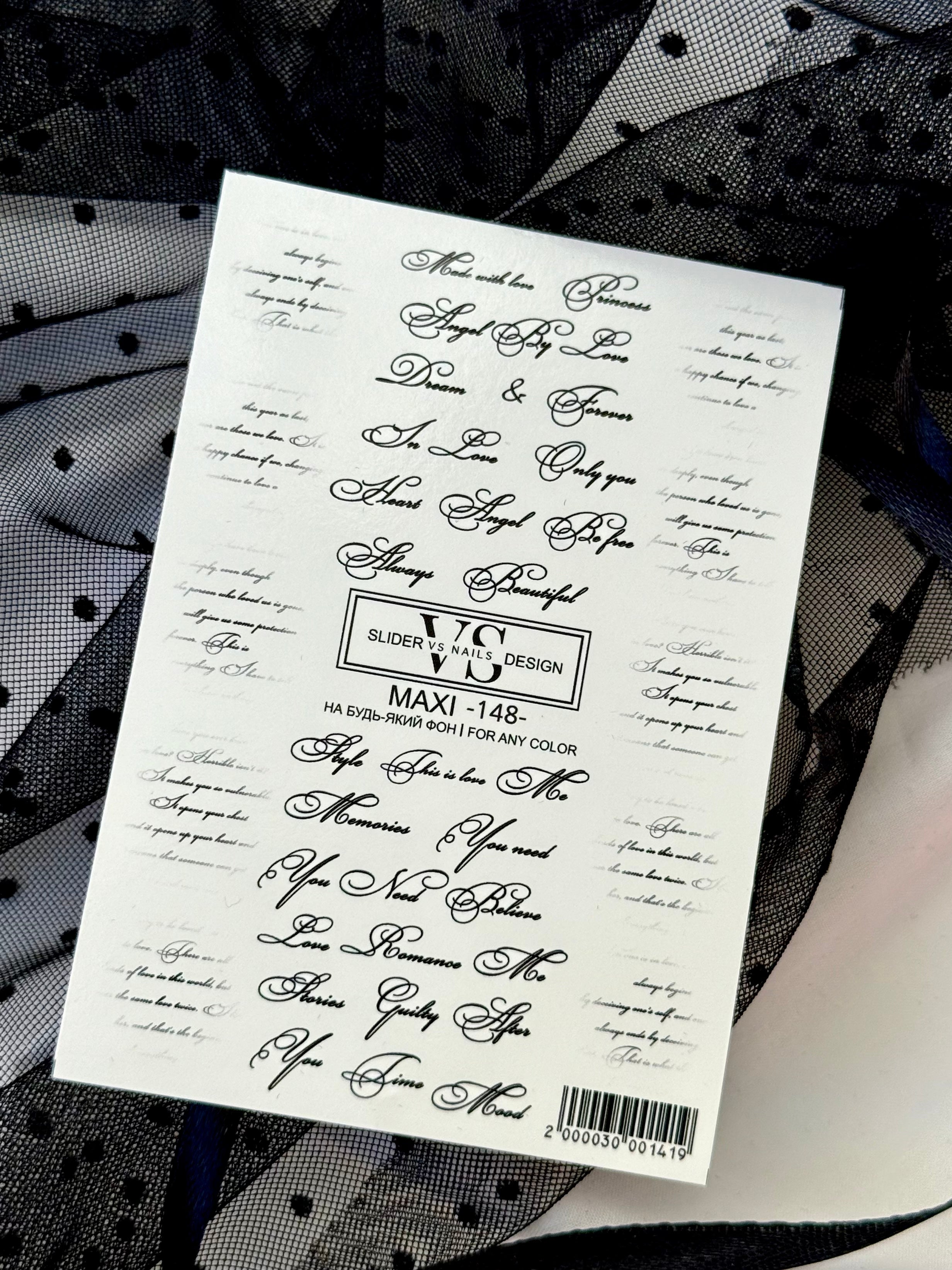 Slider maxi (Wasserlösliche Aufkleber) 148 von VS Nails