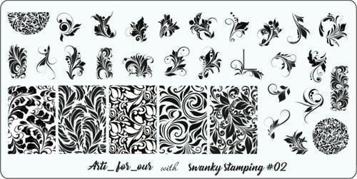 Stamping Plate Stencil arti for you No. 02 by Swanky