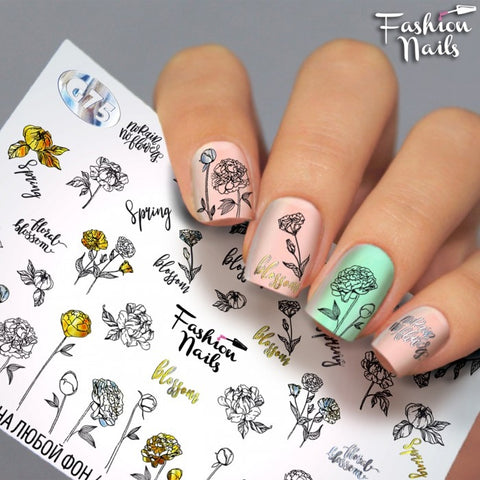 Sticker Design G75 (Wasserlösliche Aufkleber)