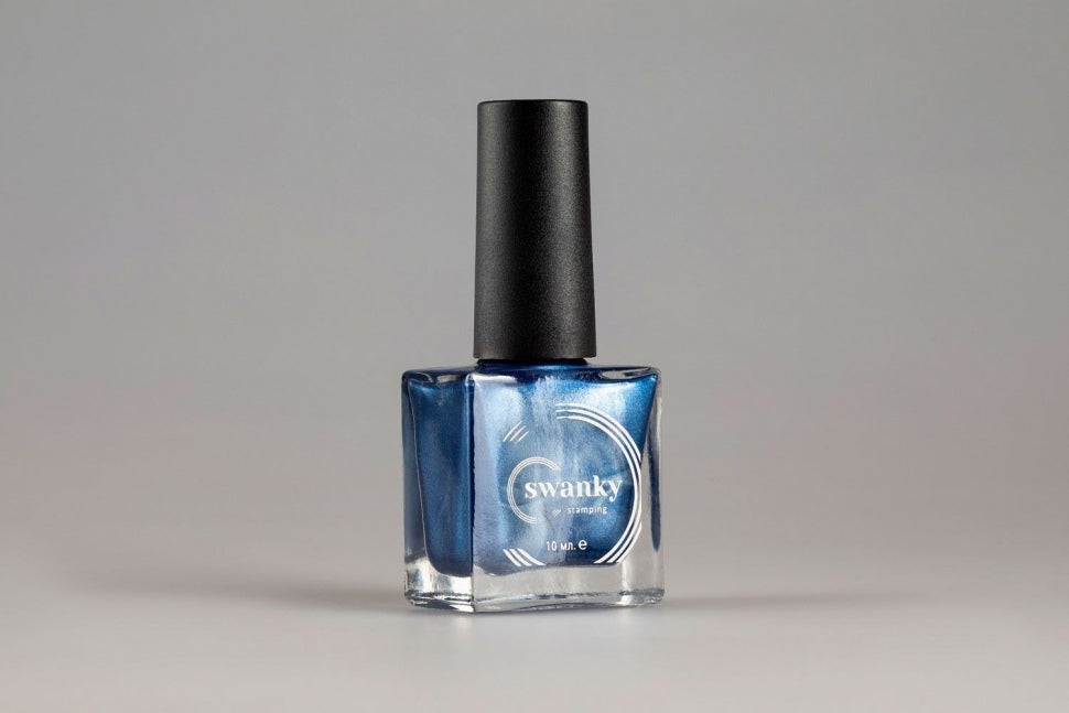Stamping varnish blue metallic No. 09 from Swanky