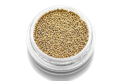 Caviar Beads Gold (Metall Mini Perlen) Gr. 0,8 mm