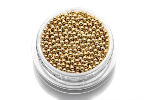 Caviar Beads Gold (Metall Perlen) Gr. 1,5 mm