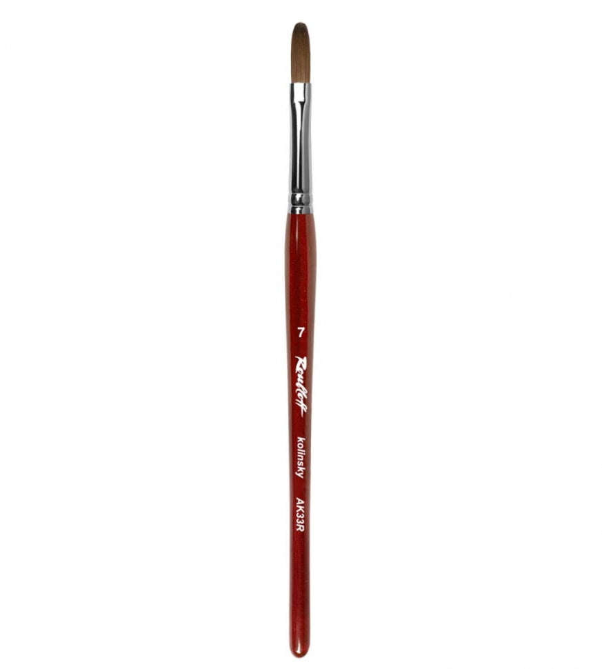 Roubloff Pinsel für das Modellieren der Fingernägel mit dem Acryl. AK33R Gr. 4-8