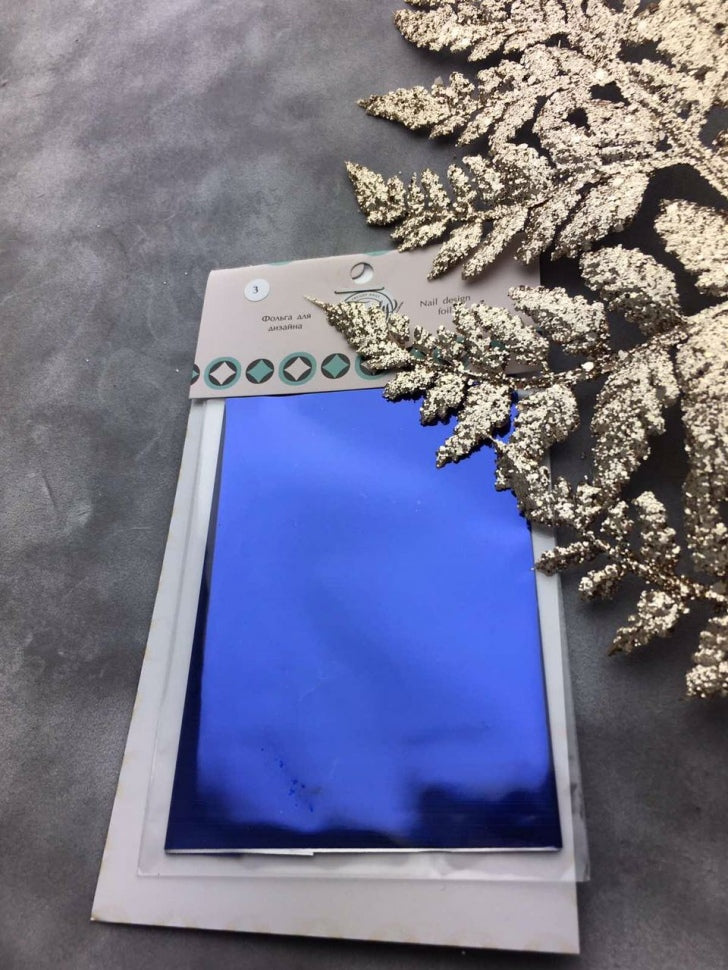 Transfer Foil Nr. 3 blu scuro di Trendy Nails