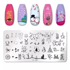 Stamping Platte Schablone Wintermotive PY-J021