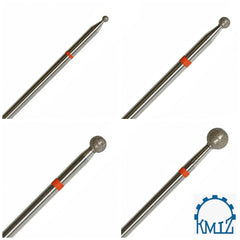 Bit a sfera in diamante fine (anello rosso) in dimensioni: 1,2mm a 5mm di KMIZ