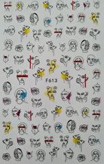 Sticker Facce F613