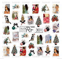 Sticker Design RF301 (Adesivi a base d'acqua)