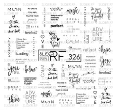 Sticker Design RF326 (Wasserlösliche Aufkleber)