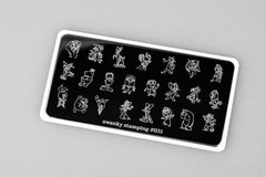 Stamping Platte Schablone  Nr. 031 von Swanky