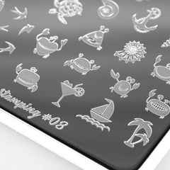 Stamping Plate Schablone arti per te Nr. 08 di Swanky