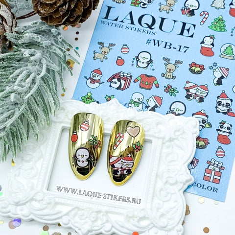 Sticker Design WB17 (Wasserlösliche Aufkleber) Wintermotive