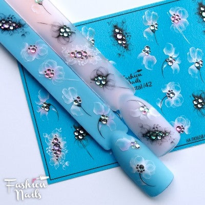 Sticker Design 3D Crystal Nr. 42 (Wasserlösliche Aufkleber)