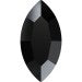 Rhinestones '2200 Jet' 6 pieces (8mmx4mm) from Swarovski