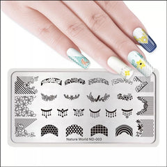 Stamping Platte Schablone verschiedene Motive ND-003