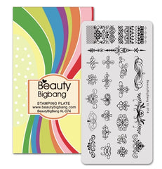Stamping Platte Schablone Ornamente BB_XL-074