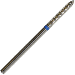 Fresa a cilindro in carburo di tungsteno (blu) media nelle dimensioni: 1,5mm e 2,3mm di KMIZ