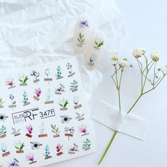 Sticker Design RF347F (Wasserlösliche Aufkleber)