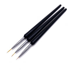 Brush set for fine lines (size 7,9,11 mm) No.1477 by ZOO Nail