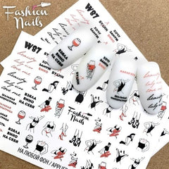 Sticker Design W87 (Sticker a base d'acqua)