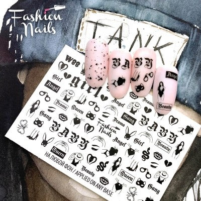 Sticker Design W88 (Wasserlösliche Aufkleber)