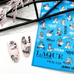 Design del sticker WB119 (adesivi solubili in acqua) di Laque