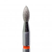 Fresa diamantata a forma di bocciolo fine (rossa) nelle dimensioni: 1,8 mm - 2,2 mm di KMIZ