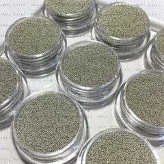 Caviar Beads Silber (Metall Mini Perlen) Gr. 0,4 mm