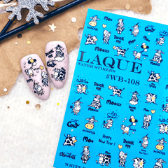 Sticker Design WB108 (Wasserlösliche Aufkleber) von Laque