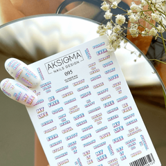Sticker Design AK095 (Wasserlösliche Aufkleber) von Aksioma