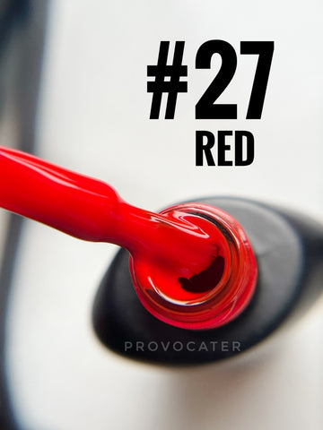 Smalto gel UV/LED 'Rosso' 4ml e 7ml Nr.27