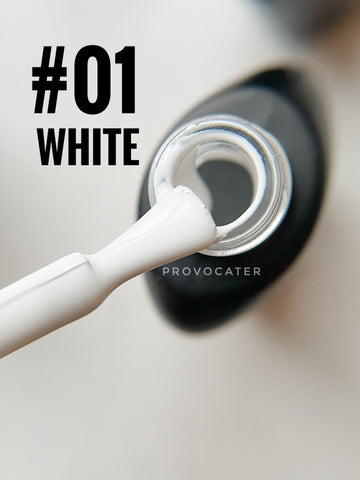 UV/LED Gel Smalto 'Bianco' 4 ml e 7 ml Nr.1 bianco