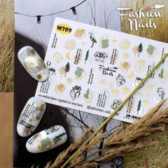 Sticker Design Metallic M309 (Wasserlösliche Aufkleber)