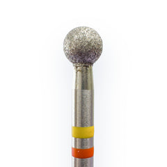 Milling cutter attachment ball diamond bit very fine (yellow ring) in sizes: 2mm to 5.0mm from KMIZ
