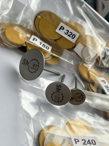 DISK-Set von SMART Größe S, M und L + zu jeder Größe und jedem Gritt je 5 Feilblätter