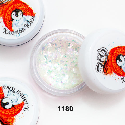 Pigment Flocken mit Regenbogeneffekt von ZOO Nail