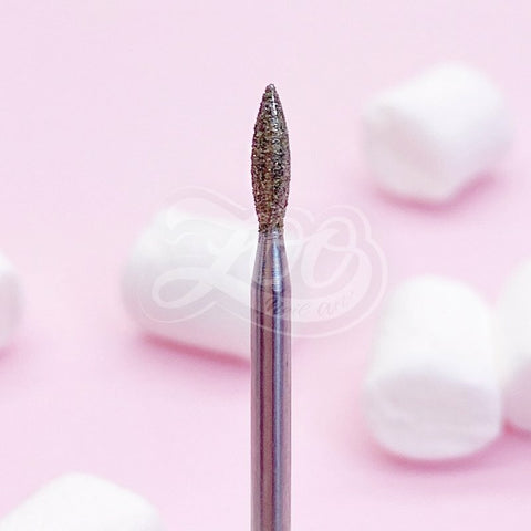 Fräseraufsatz Diamant Flamme mittel (blau) in Größen: 2,0 mm bis 2,55 mm von Zoo